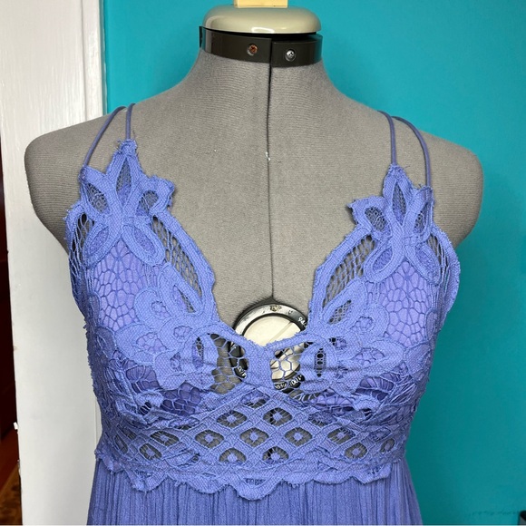 Free People Adella Maxi Slip Sapphire Periwinkle Size Small - Picture 10 of 12